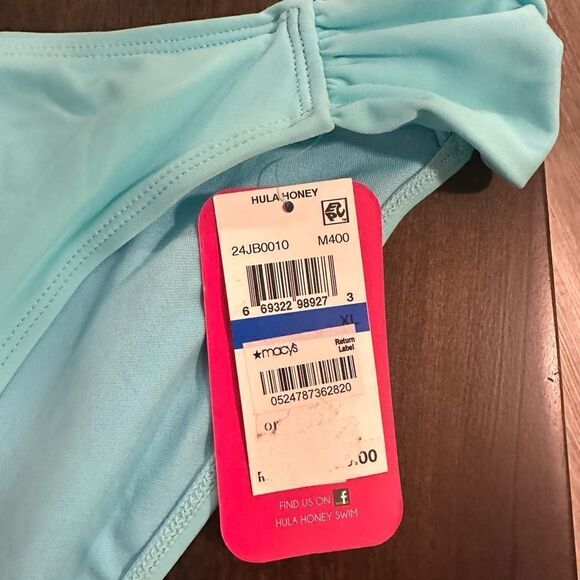 Hula Honey Bikini Bottoms Aqua size XL NWT - Picture 3 of 6